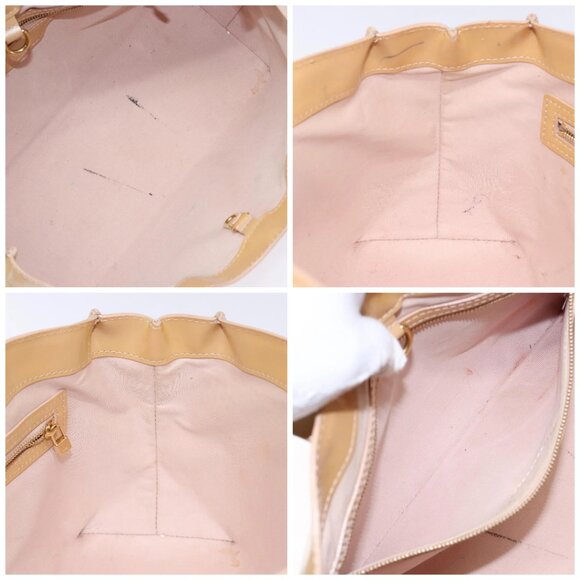 LOUIS VUITTON Vernis Wilshire PM Hand Bag Rose Flow Lantern Auth - Picture 16 of 16